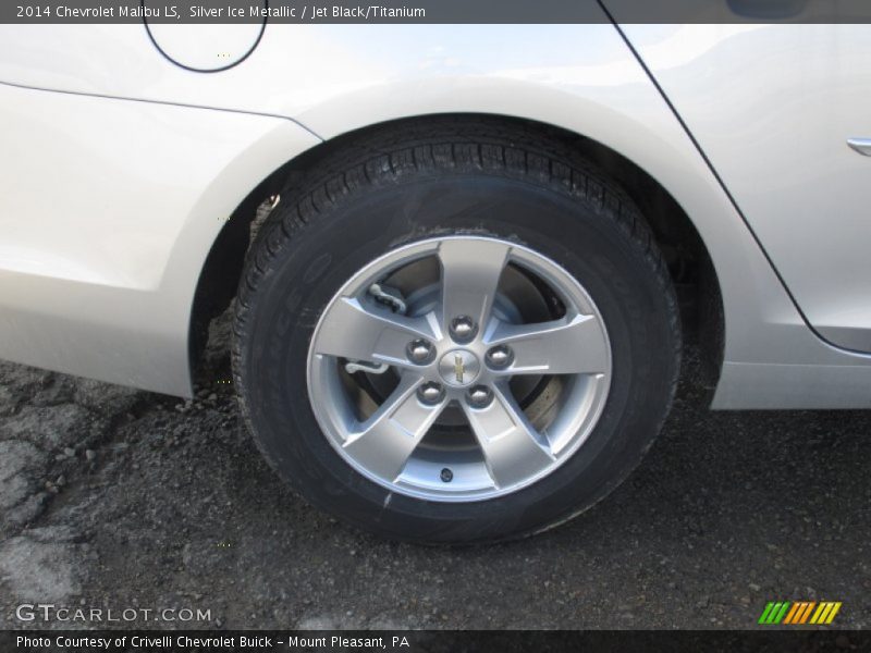 Silver Ice Metallic / Jet Black/Titanium 2014 Chevrolet Malibu LS