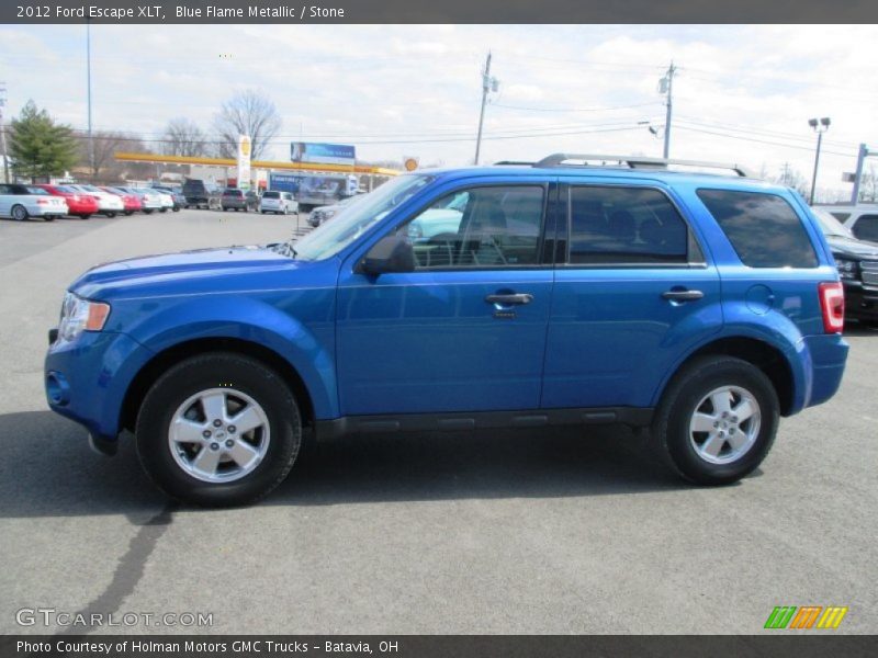 Blue Flame Metallic / Stone 2012 Ford Escape XLT