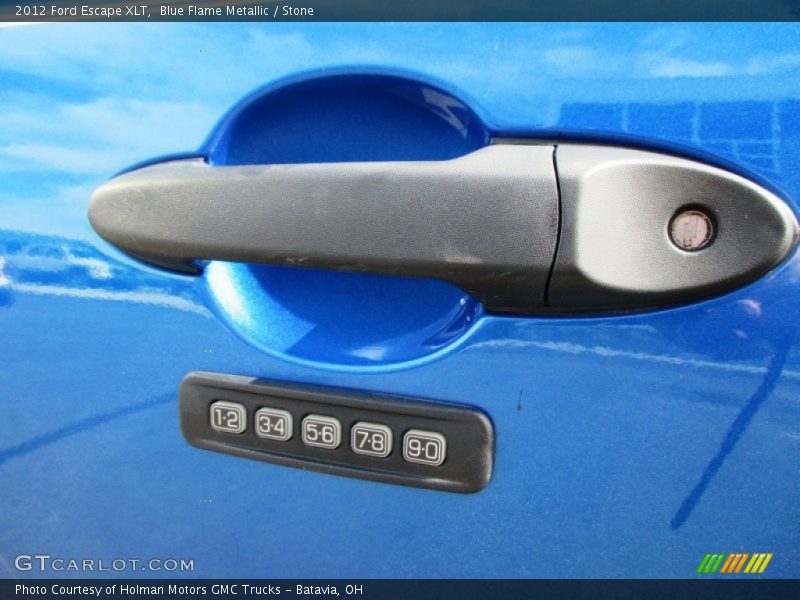 Blue Flame Metallic / Stone 2012 Ford Escape XLT