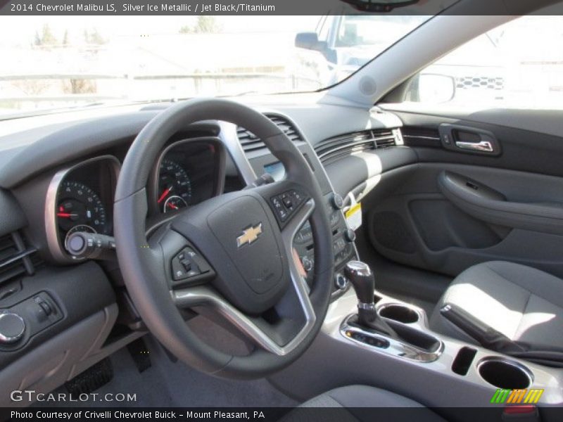 Silver Ice Metallic / Jet Black/Titanium 2014 Chevrolet Malibu LS