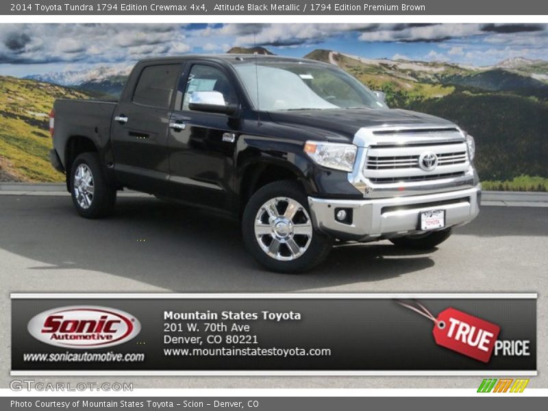 Attitude Black Metallic / 1794 Edition Premium Brown 2014 Toyota Tundra 1794 Edition Crewmax 4x4