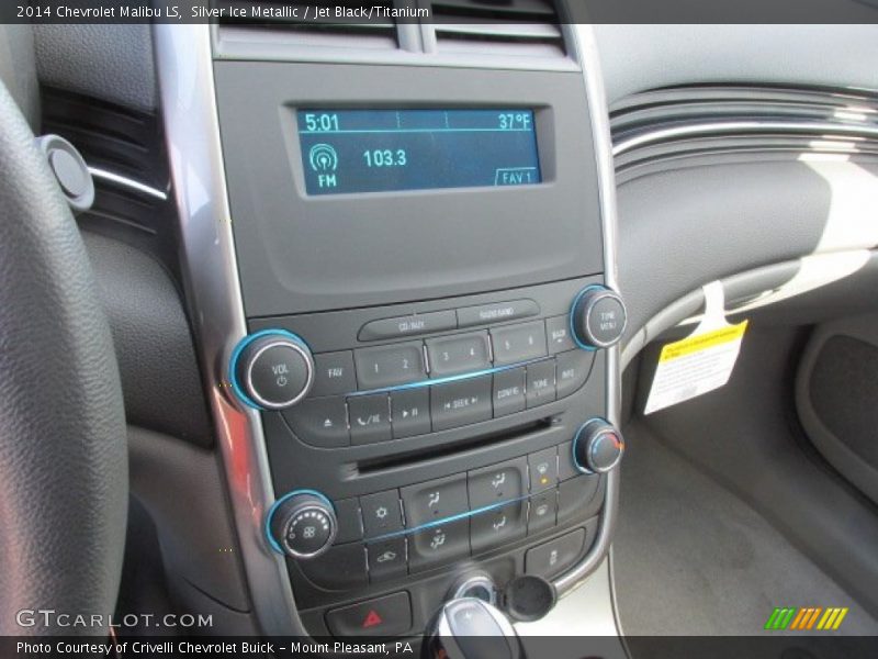 Silver Ice Metallic / Jet Black/Titanium 2014 Chevrolet Malibu LS