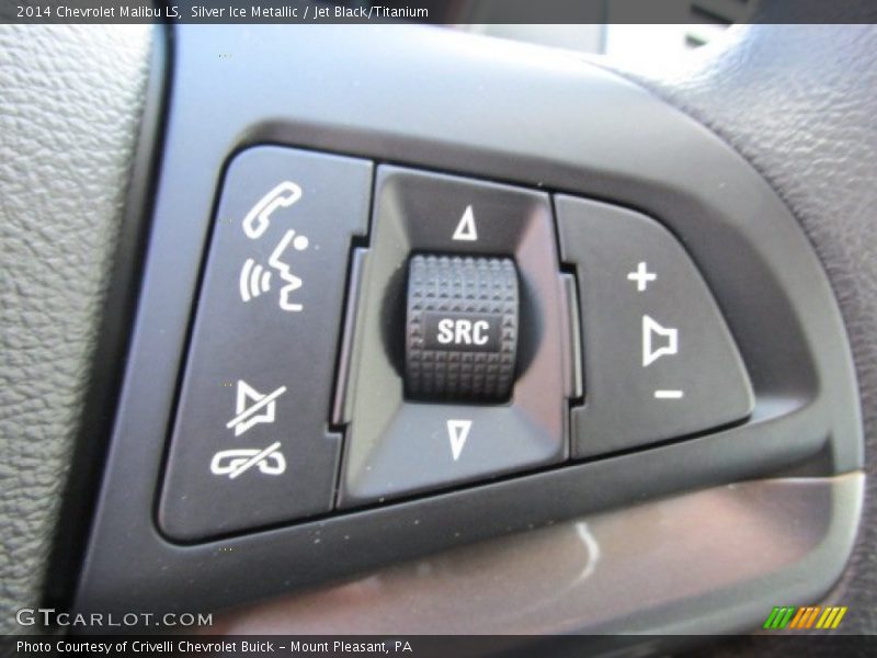 Silver Ice Metallic / Jet Black/Titanium 2014 Chevrolet Malibu LS
