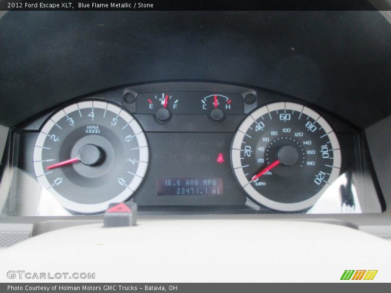 Blue Flame Metallic / Stone 2012 Ford Escape XLT