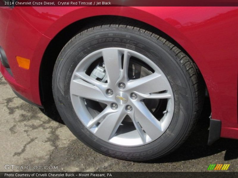 Crystal Red Tintcoat / Jet Black 2014 Chevrolet Cruze Diesel