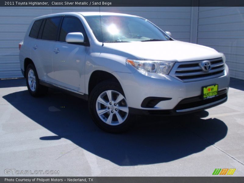 Classic Silver Metallic / Sand Beige 2011 Toyota Highlander