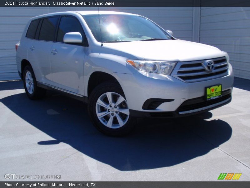 Classic Silver Metallic / Sand Beige 2011 Toyota Highlander