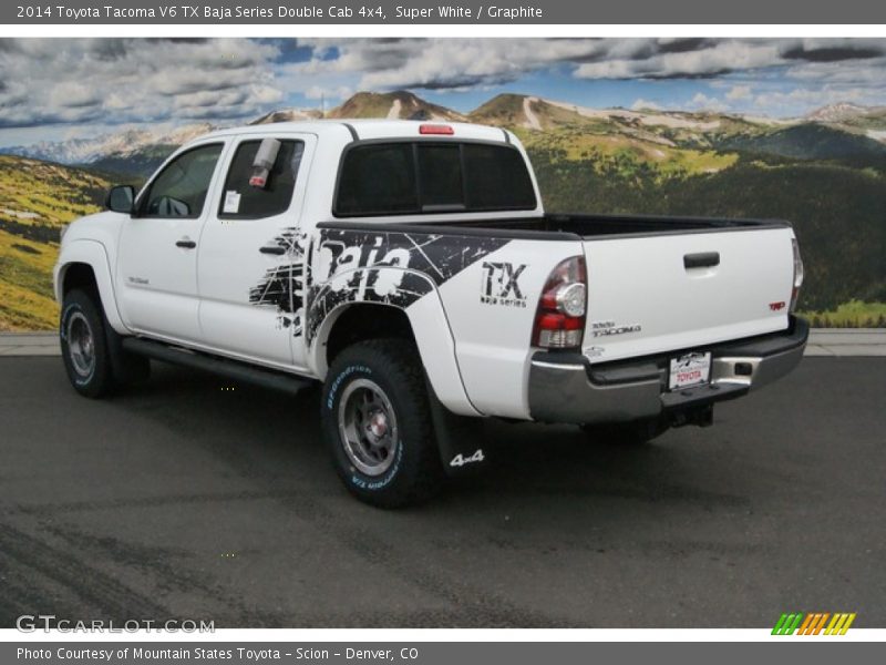 Super White / Graphite 2014 Toyota Tacoma V6 TX Baja Series Double Cab 4x4