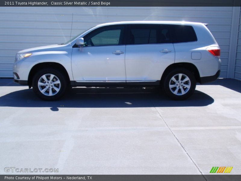Classic Silver Metallic / Sand Beige 2011 Toyota Highlander