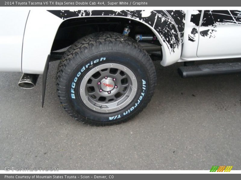 Super White / Graphite 2014 Toyota Tacoma V6 TX Baja Series Double Cab 4x4