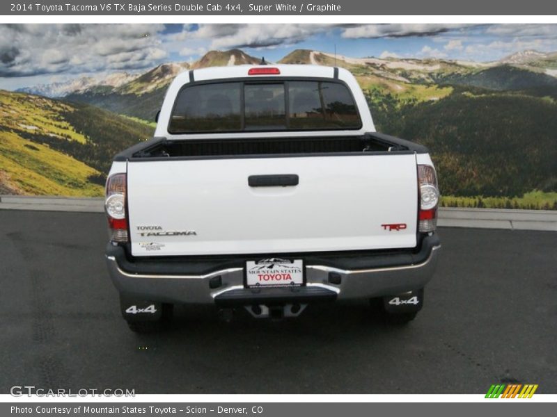 Super White / Graphite 2014 Toyota Tacoma V6 TX Baja Series Double Cab 4x4