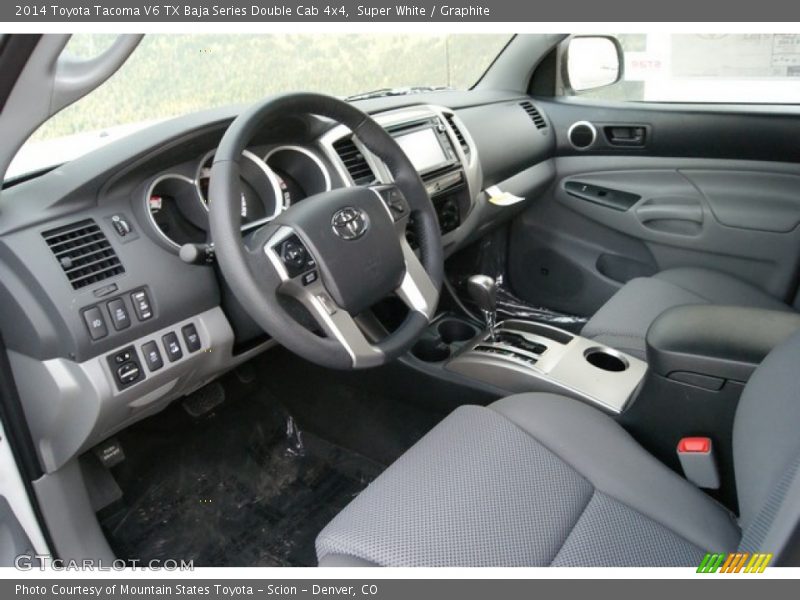 Super White / Graphite 2014 Toyota Tacoma V6 TX Baja Series Double Cab 4x4