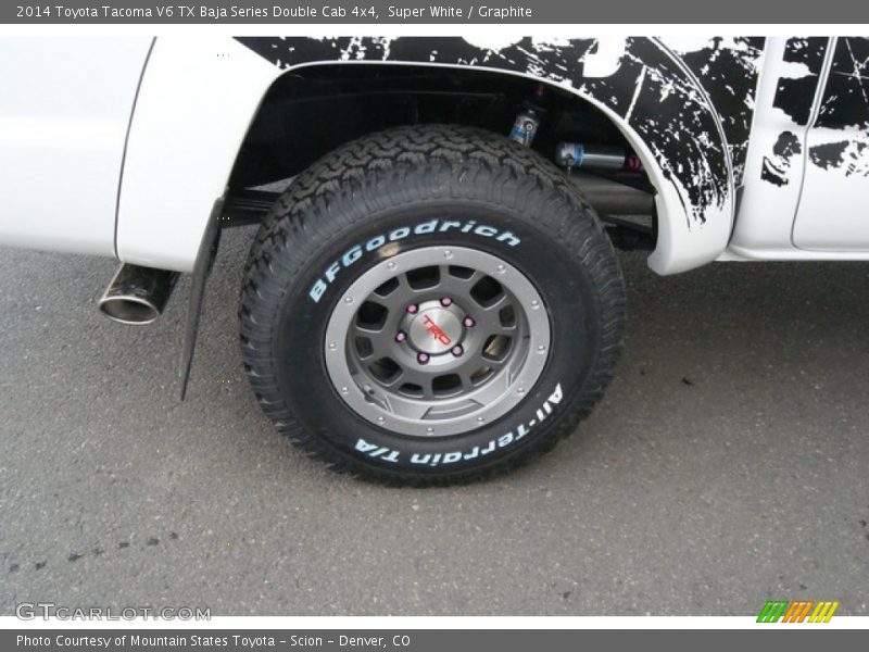 Super White / Graphite 2014 Toyota Tacoma V6 TX Baja Series Double Cab 4x4