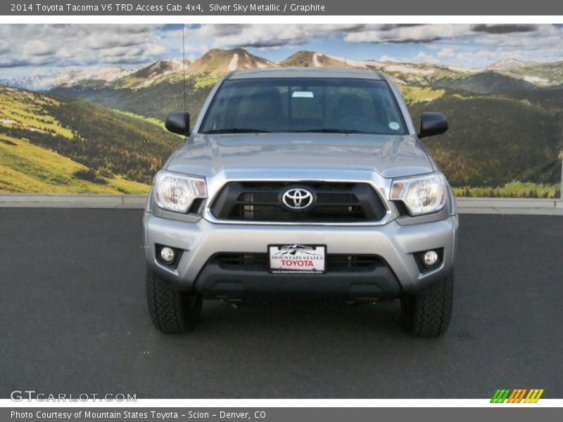 Silver Sky Metallic / Graphite 2014 Toyota Tacoma V6 TRD Access Cab 4x4