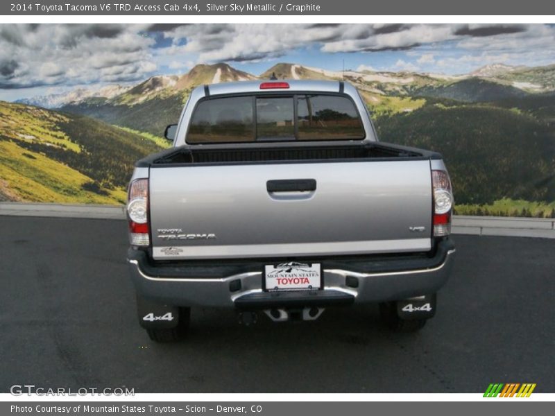 Silver Sky Metallic / Graphite 2014 Toyota Tacoma V6 TRD Access Cab 4x4