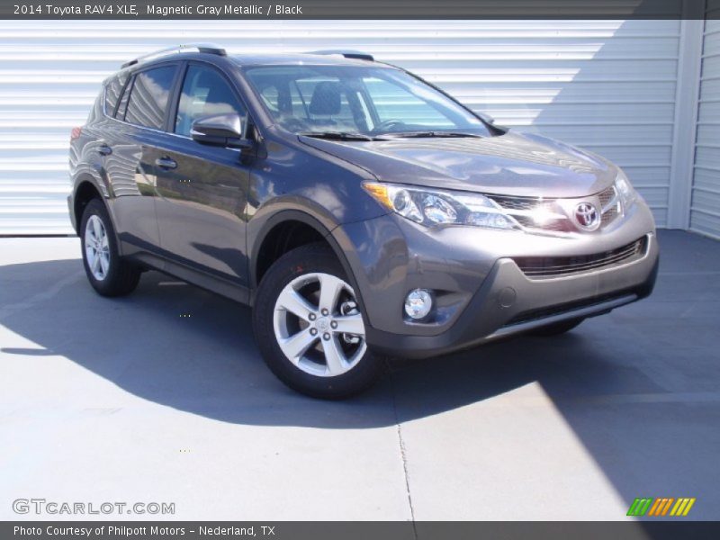 Magnetic Gray Metallic / Black 2014 Toyota RAV4 XLE