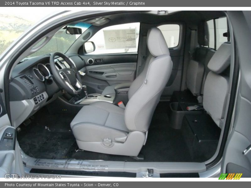 Silver Sky Metallic / Graphite 2014 Toyota Tacoma V6 TRD Access Cab 4x4