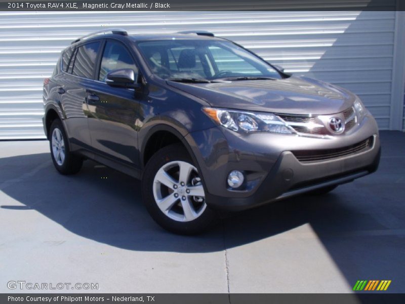 Magnetic Gray Metallic / Black 2014 Toyota RAV4 XLE