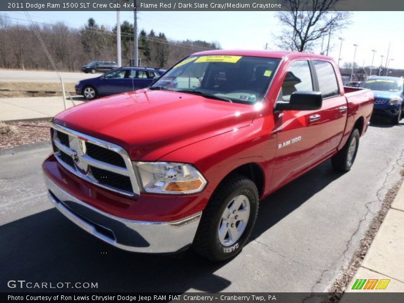 Front 3/4 View of 2011 Ram 1500 SLT Crew Cab 4x4