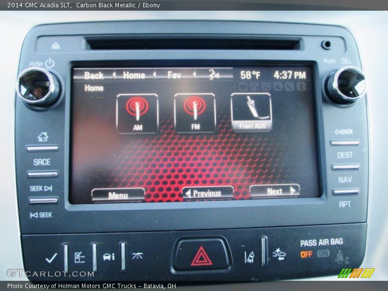 Carbon Black Metallic / Ebony 2014 GMC Acadia SLT