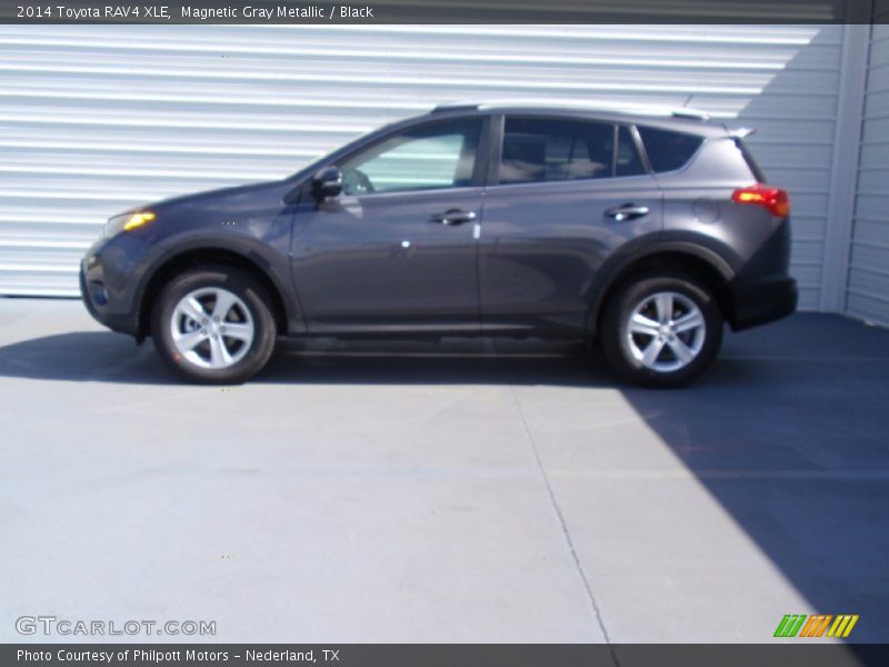 Magnetic Gray Metallic / Black 2014 Toyota RAV4 XLE