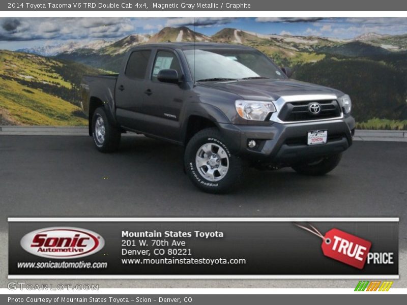 Magnetic Gray Metallic / Graphite 2014 Toyota Tacoma V6 TRD Double Cab 4x4