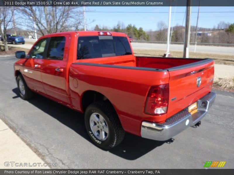 Flame Red / Dark Slate Gray/Medium Graystone 2011 Dodge Ram 1500 SLT Crew Cab 4x4