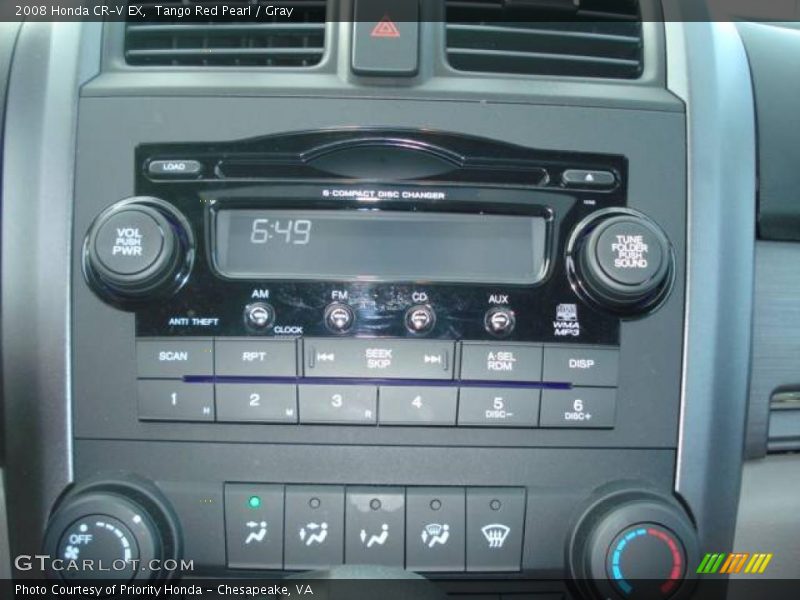 Tango Red Pearl / Gray 2008 Honda CR-V EX