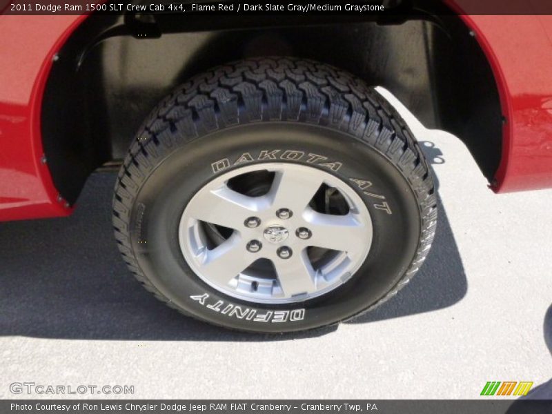 Flame Red / Dark Slate Gray/Medium Graystone 2011 Dodge Ram 1500 SLT Crew Cab 4x4