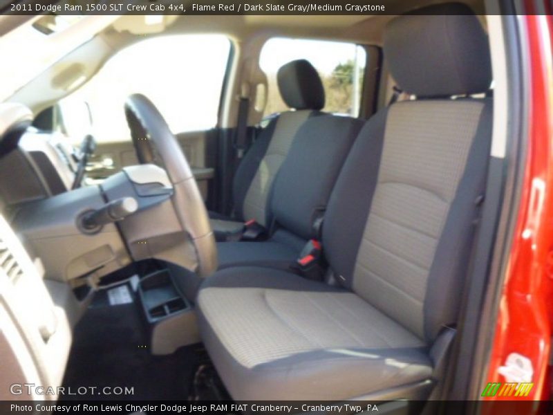 Flame Red / Dark Slate Gray/Medium Graystone 2011 Dodge Ram 1500 SLT Crew Cab 4x4