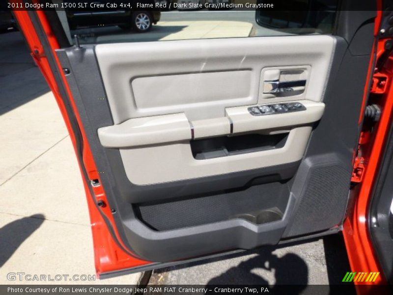 Flame Red / Dark Slate Gray/Medium Graystone 2011 Dodge Ram 1500 SLT Crew Cab 4x4