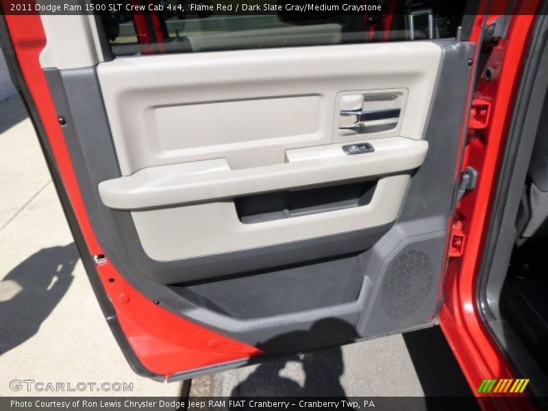 Flame Red / Dark Slate Gray/Medium Graystone 2011 Dodge Ram 1500 SLT Crew Cab 4x4