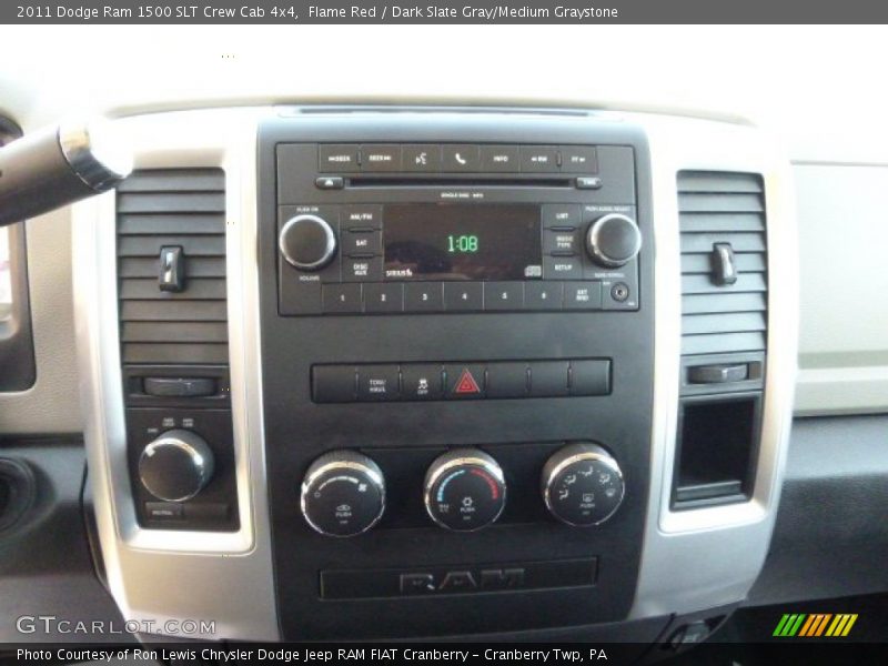 Flame Red / Dark Slate Gray/Medium Graystone 2011 Dodge Ram 1500 SLT Crew Cab 4x4