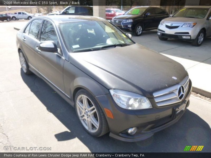 Black / Black 2008 Mercedes-Benz C 350 Sport