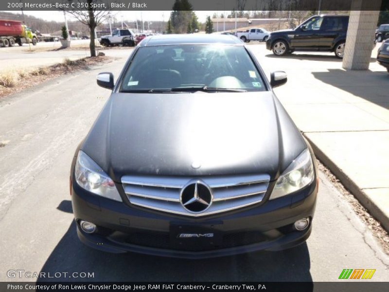 Black / Black 2008 Mercedes-Benz C 350 Sport