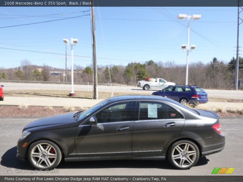 Black / Black 2008 Mercedes-Benz C 350 Sport