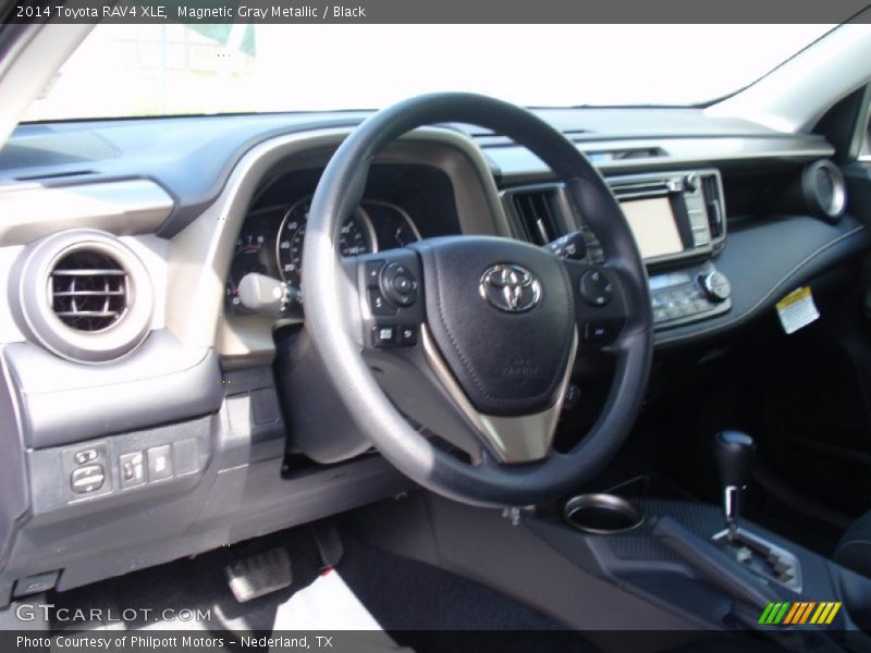 Magnetic Gray Metallic / Black 2014 Toyota RAV4 XLE