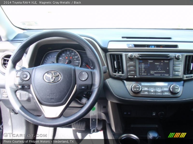 Magnetic Gray Metallic / Black 2014 Toyota RAV4 XLE