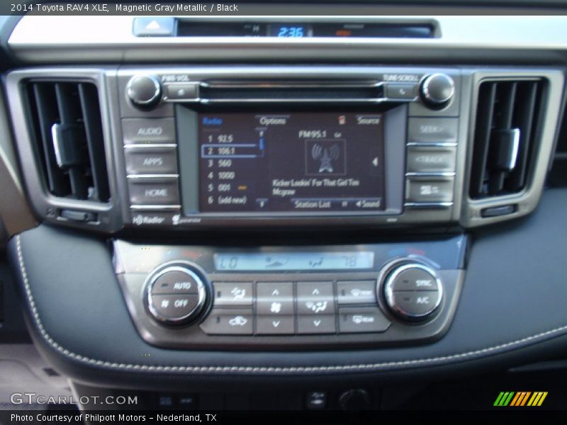 Magnetic Gray Metallic / Black 2014 Toyota RAV4 XLE