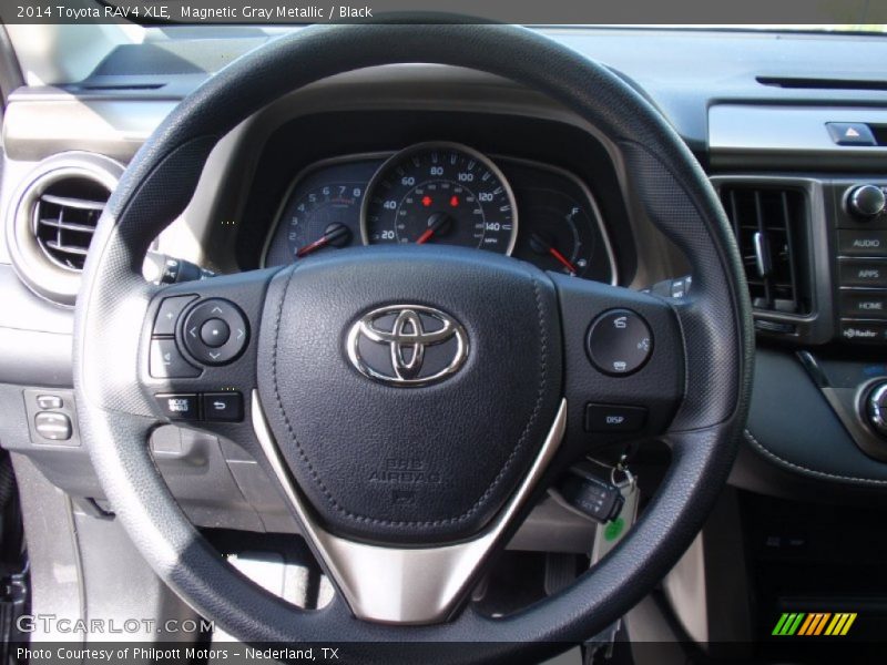 Magnetic Gray Metallic / Black 2014 Toyota RAV4 XLE