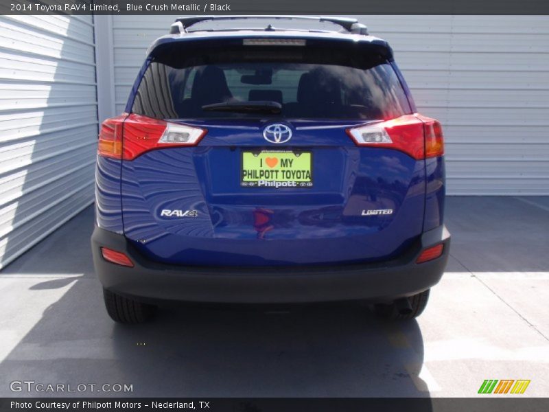 Blue Crush Metallic / Black 2014 Toyota RAV4 Limited
