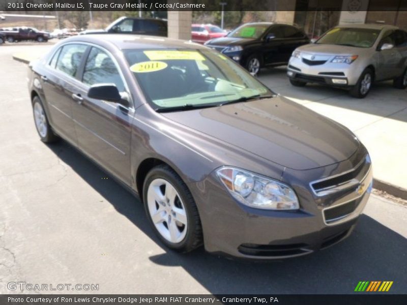 Taupe Gray Metallic / Cocoa/Cashmere 2011 Chevrolet Malibu LS