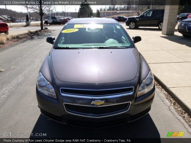 Taupe Gray Metallic / Cocoa/Cashmere 2011 Chevrolet Malibu LS