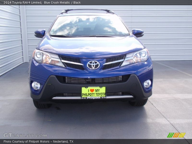 Blue Crush Metallic / Black 2014 Toyota RAV4 Limited