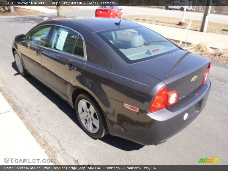 Taupe Gray Metallic / Cocoa/Cashmere 2011 Chevrolet Malibu LS
