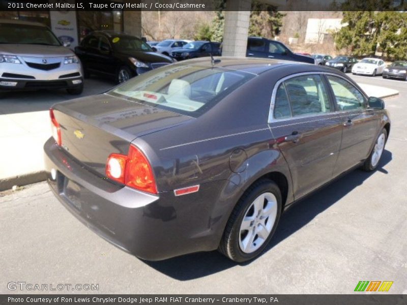 Taupe Gray Metallic / Cocoa/Cashmere 2011 Chevrolet Malibu LS