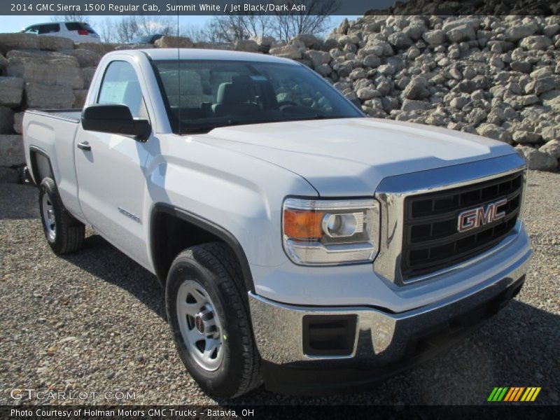 Summit White / Jet Black/Dark Ash 2014 GMC Sierra 1500 Regular Cab