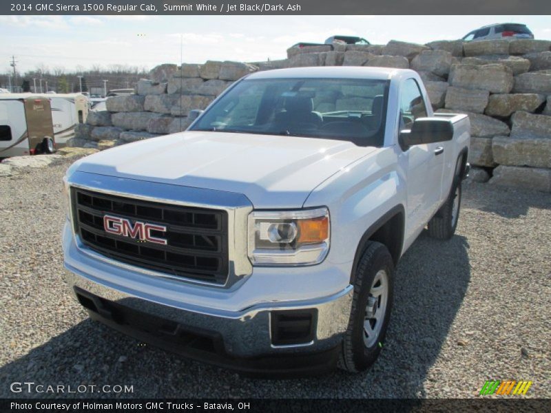 Summit White / Jet Black/Dark Ash 2014 GMC Sierra 1500 Regular Cab