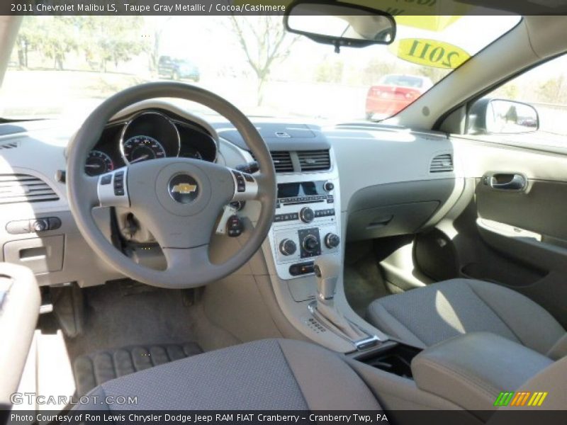 Taupe Gray Metallic / Cocoa/Cashmere 2011 Chevrolet Malibu LS