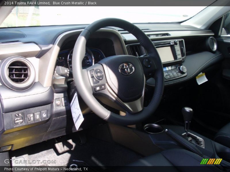 Blue Crush Metallic / Black 2014 Toyota RAV4 Limited